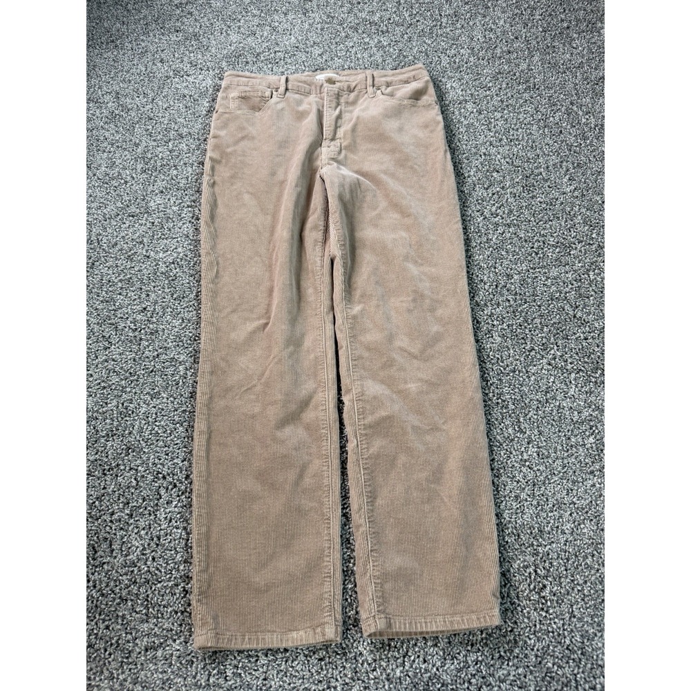 Good American Good Classic Corduroy Pants Women's Size 12/31 Brown